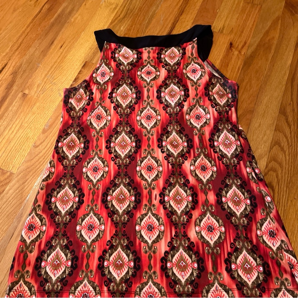New Directions size large Bohemian Sleeveless top with Beaded Neckline - Picture 6 of 6